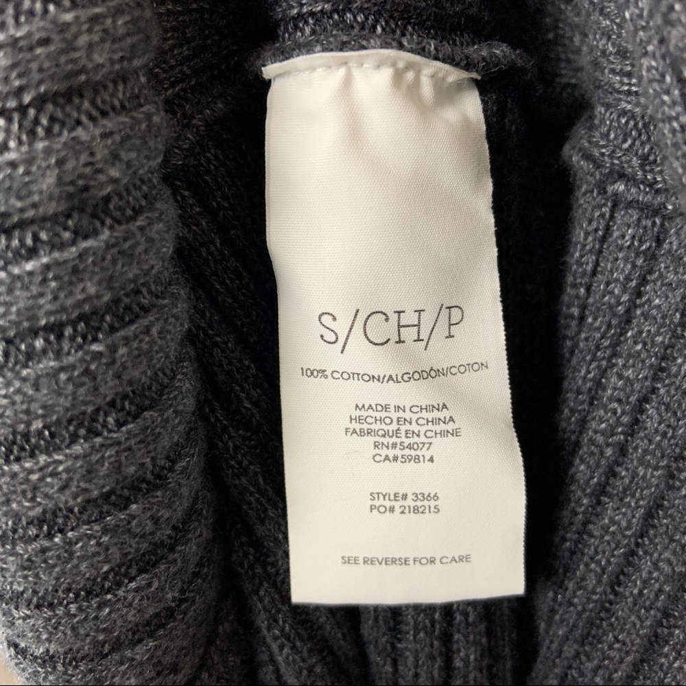 Cabi Cosmo Cardigan Ribbed Sweater Small Gray - Picture 7 of 8